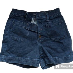 J. Crew Women's Mid Rise 4-Button Denim Shorts Size 25